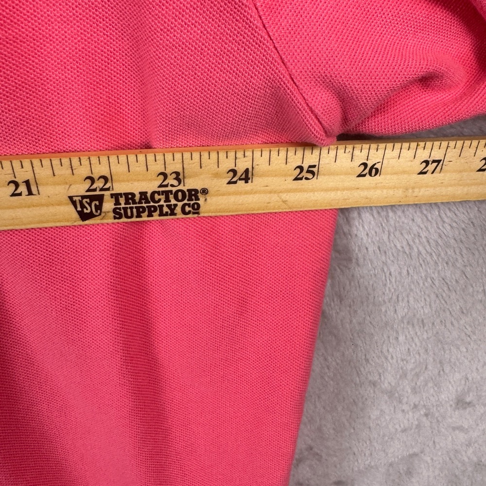 Polo Ralph Lauren Mens 3XB Pink Short Sleeve Pique Polo Shirt Yellow Pony Logo - Picture 5 of 7
